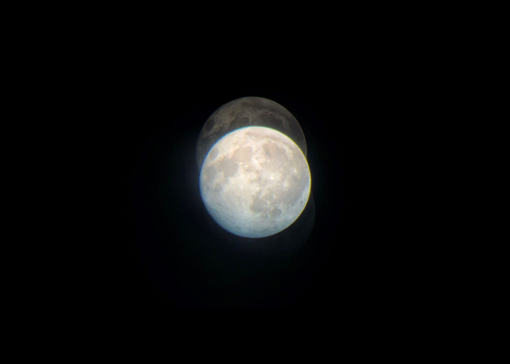 view of the moon